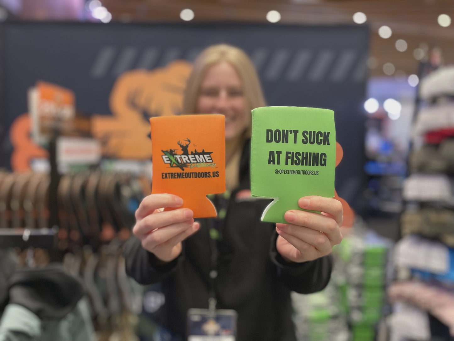 'Don't S*ck at Fishing' Extreme Outdoors Koozie